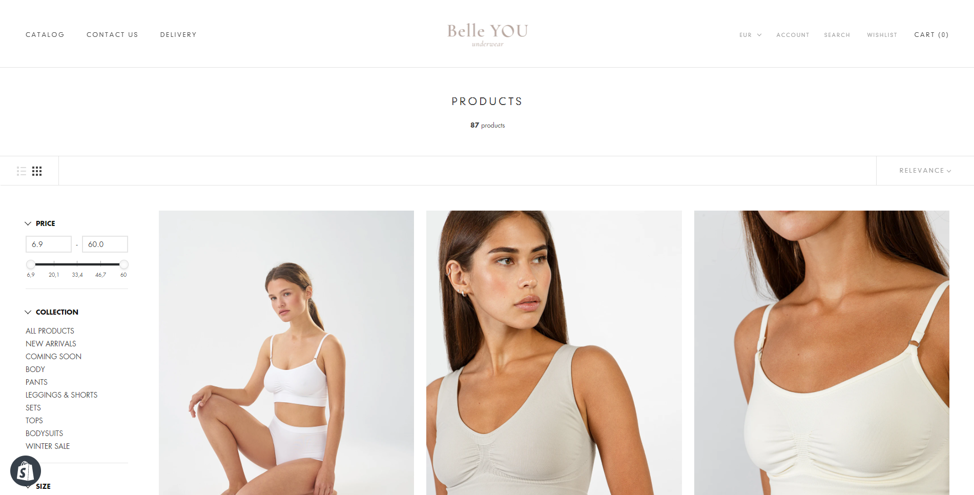 BELLEYOU — Каталог