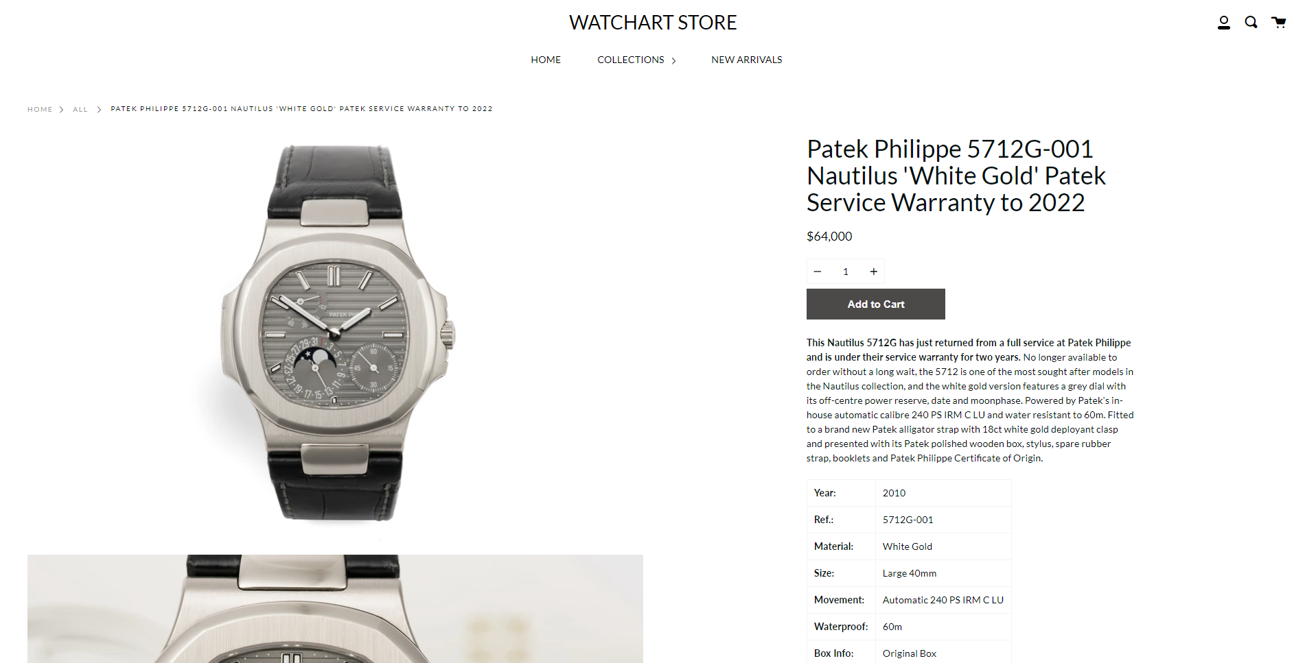 WATCHART STORE — Карточка товара